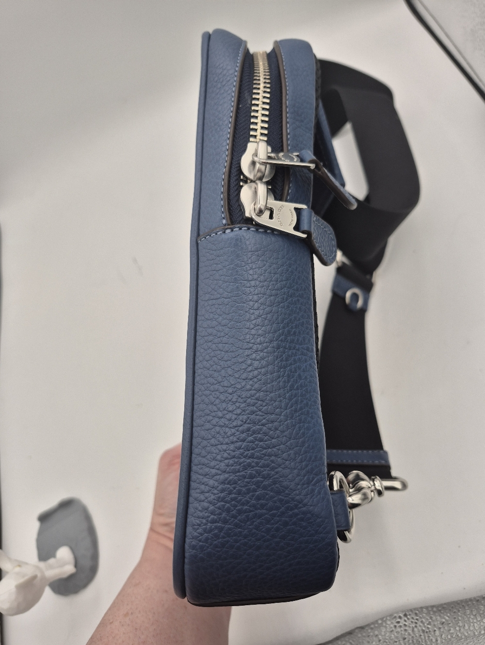 Coach Silver/blue Sullivan Pack With Trompe L'oeil Print - Picture 3 of 8